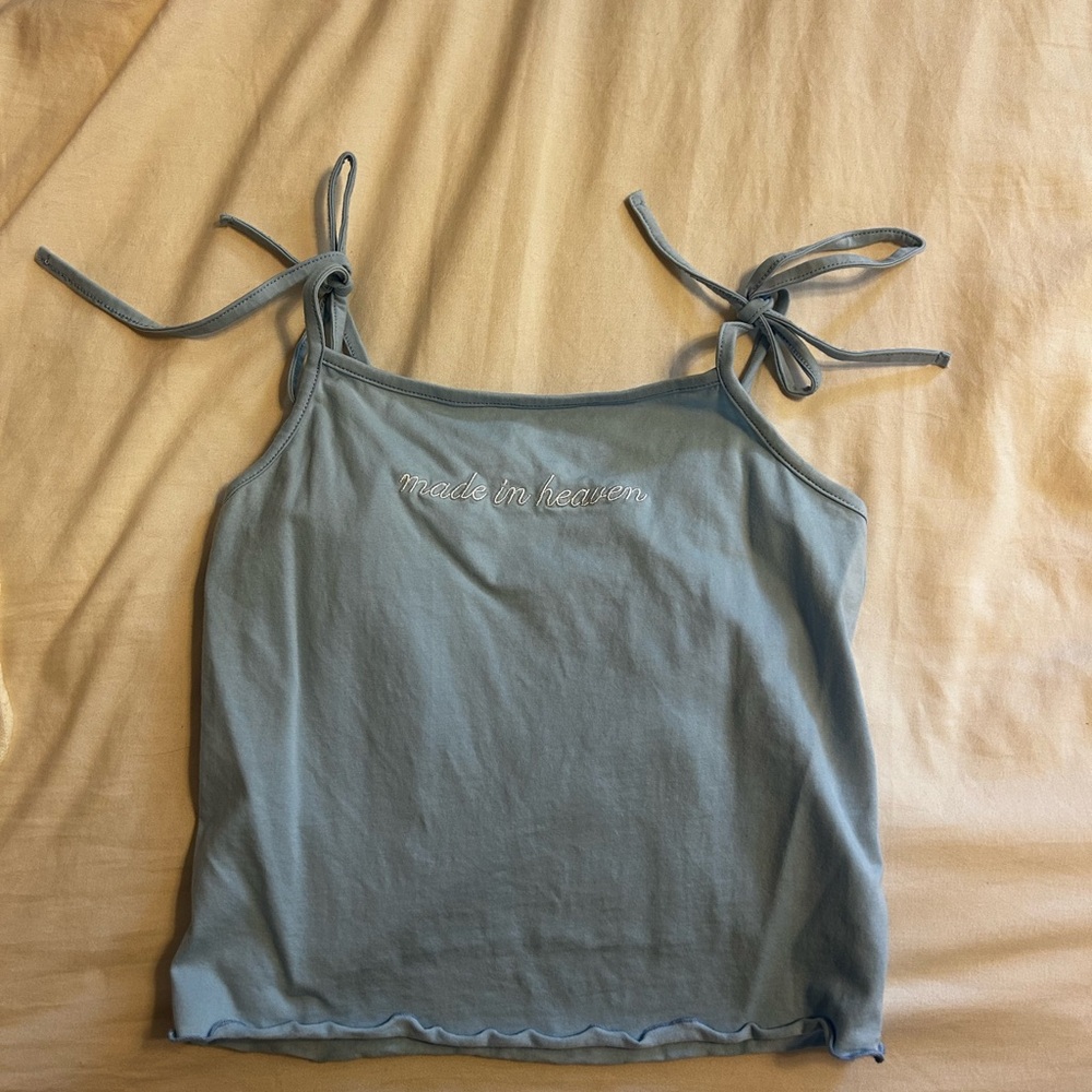 Sugar Thrillz baby blue Sleeveless Crop Camisole